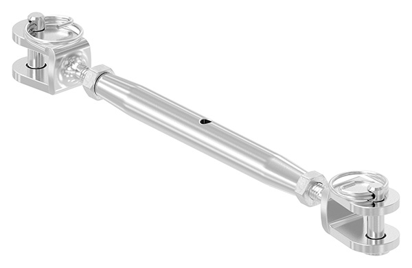 Tendeur de hauban | Fourche/Fourche | Filet M4 | V4A
