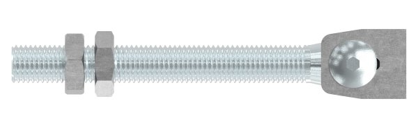 Charnière M18 | réglable | acier (brut) S235JR