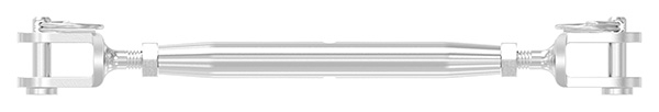 Tendeur de hauban | Fourche/Fourche | Filet M4 | V4A