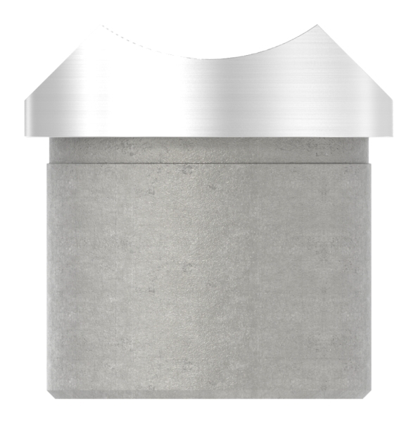 Rohrsattel zum Kleben fuer Rundrohr Ø 42-4x2-6 mm V2A-11-3323.4