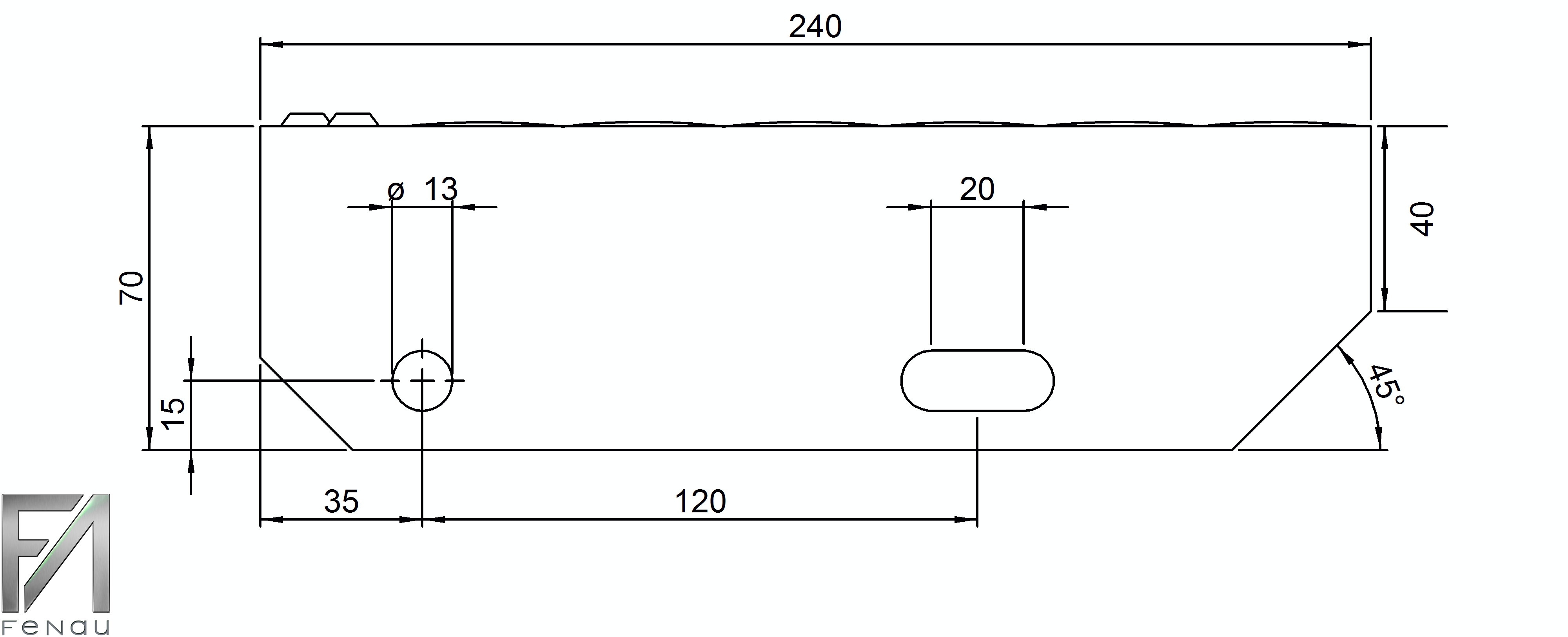 Presse à souder marche en caillebotis | Dimensions : 900x240 mm 34/38 mm | S235JR (St37-2)
