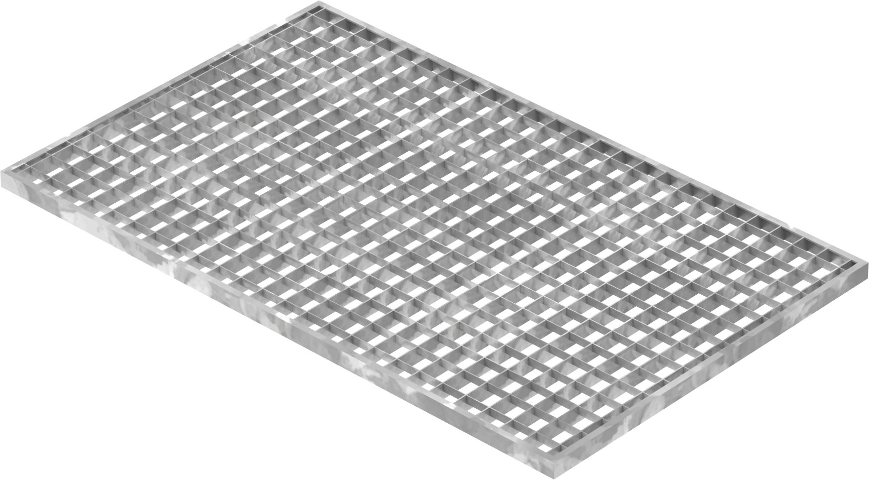 caillebotis pour puits de lumière construction caillebotis standard | dimensions : 490x790x20 mm 30/30 mm | en S235JR (St37-2), galvanisé à chaud en bain complet