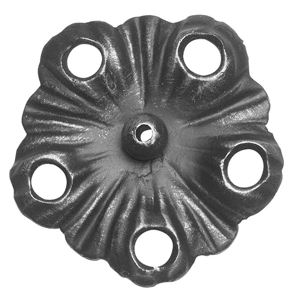 Baroque rural | Dimensions : 110x110 mm | Matériau : 4 mm | Acier S235JR, brut