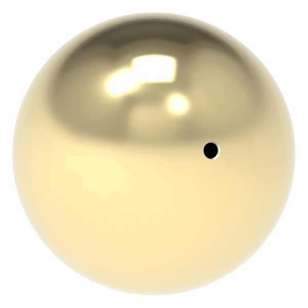 Boule creuse en laiton Ø 150mm avec M10