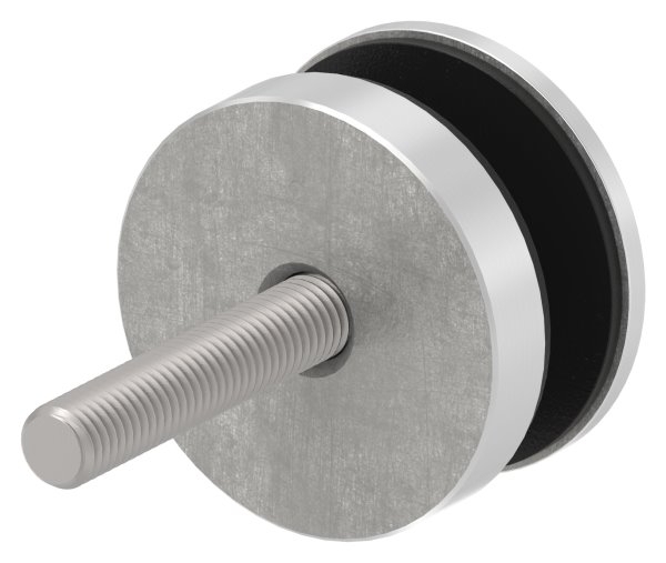 Glaspunkthalter Ø 50 mm- V2A- Anschluss- Flach- Bis 21-52 mm Klemmbereich- mit AbP-10-5210.4