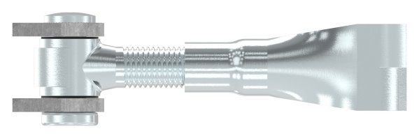 Charnière de portail M18 | réglable | à encastrer | acier (brut) S235JR