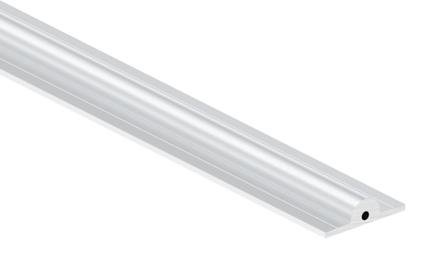Laufschiene Aluminium L = 6000 mm Ø 19 mm zum Aufschrauben ohne Bohrungen-88-1110201905-ALU.6M