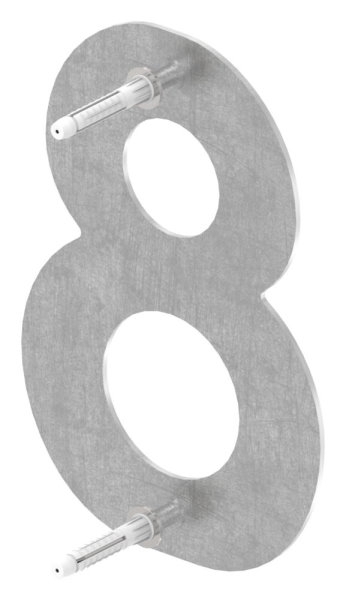 Maison numéro 8 | petite | Dimensions : 110 mm x 150 mm | V2A