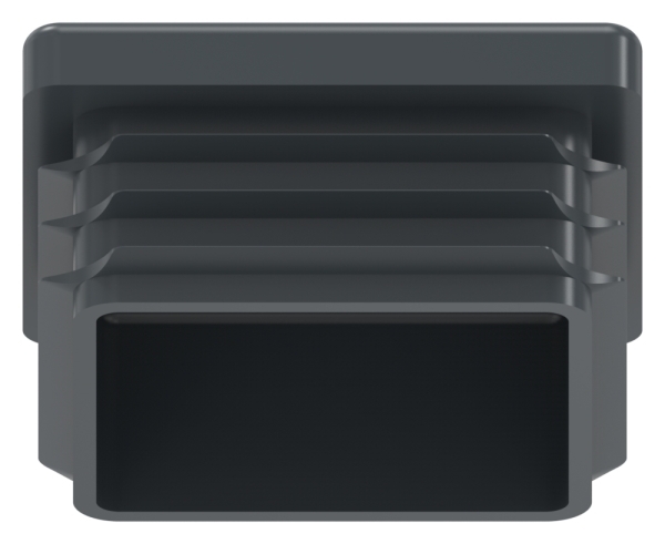 Kunststoffkappe anthrazit fuer Quadratrohr 40x40mm-88-11178-40X40.A