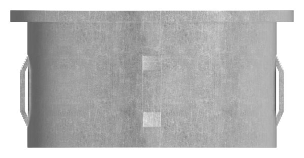 Stahlstopfen flach - fuer Rundrohr Ø 60-3x2-5-2-9 mm - Stahl S235JR- roh-30-2917.8