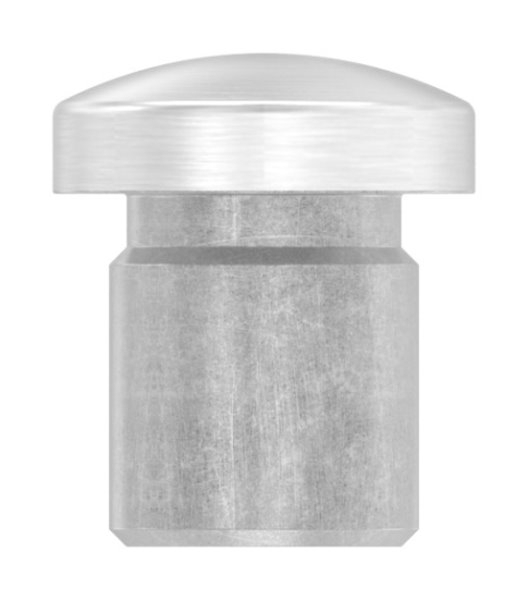 Bouchon légèrement bombé V2A matériau plein pour Ø 12,0x1,5 mm