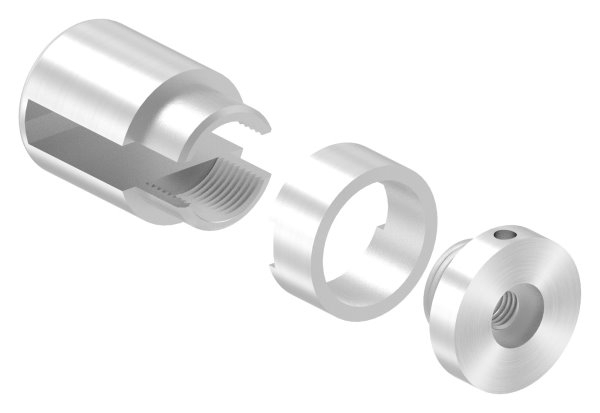 Support de base Brenk pour barres plates 30 x 8mm, V2A