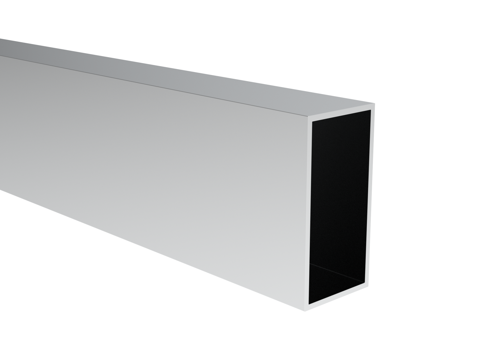 Rechteckprofil Aluminium 100 x 50 x 3 mm Laenge 6000 mm Roh-89-11AL100X50X36000-A.4