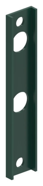 Adapter fuer Gittertorschloesser GTS2- fuer Rundrohre Ø 33 - 60mm- RAL 6005 moosgruen-88-1156705-ALU.6005