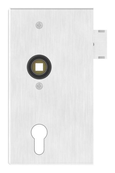 Schlosskasten Edelstahl 50 x 94-5 x 173 mm geschliffen Korn 240 mit verzinktem Schloss-88-1159104.240