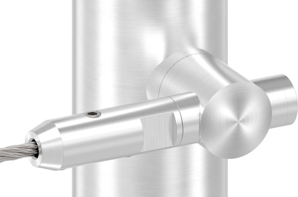 Porte-corde pour vissage et tension | Pour corde Ø 5 mm | V2A