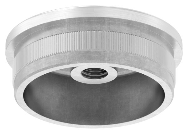 Rohrstopfen fuer Ø 48-3x2-0 mm leicht gewoelbt mit M8 zum Einschlagen V4A-11-5232.1