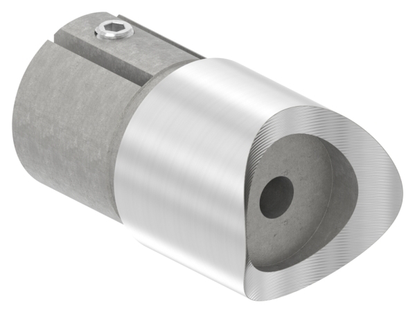 Anschlussstueck 90° fuer Rundrohr Ø 42-4x2-0 mm V2A-11-3387.4