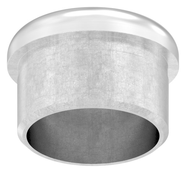 Bouchon plat V2A coulé à coller pour Ø 33,7x2,0 mm