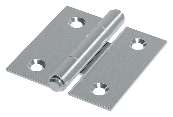 Charnière 30 x 30mm avec axe fixe