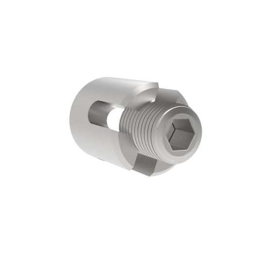 Seilhalterung Edelstahl AISI 316 fuer Kabel 6 mm geschliffen mit Gewinde-89-11A147402006-A.4