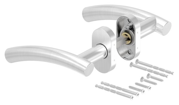 Tuerdrueckerpaar V2A drehbar inklusive 8 mm Drueckerstift-11-3983.4