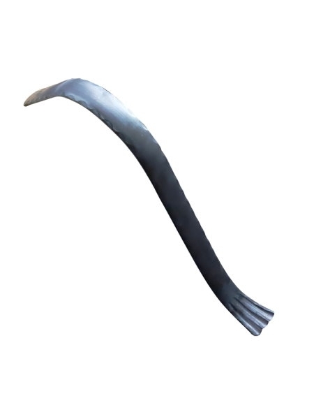 Handlauf-Endstueck 40x8 mm Kanten gehaemmert Stahl S235JR passt zu 30-1373-8-30-1461.8