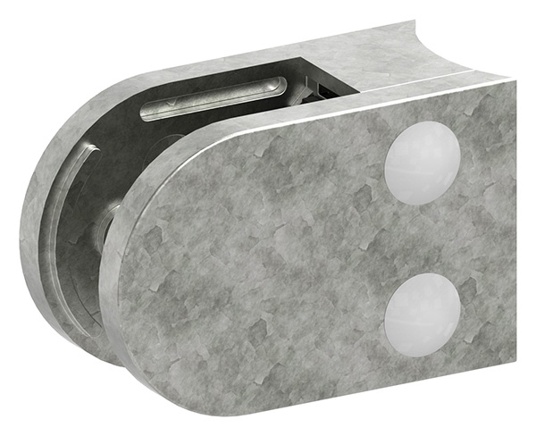 Glasklemme 63x45x30 mm AbZ fuer Anschluss Ø 48-3 mm Zink-10-2448ABZ.3