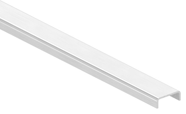 Kantenschutz Edelstahl V4A fuer Glas 12-00–13-52 mm L = 6000 mm geschliffen K240-88-1180581-V4A.6M