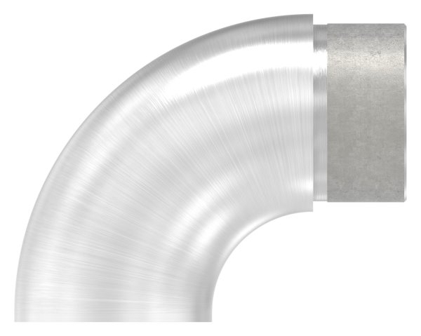 Embout 90° plat, pour tube rond Ø 42,4x2,0 mm V4A