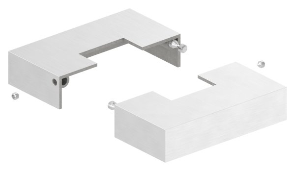 Abdeckrosette zweiteilig 109x109x25 mm fuer Vierkantrohr- 40x40 mm V2A-11-2534-ZT.4