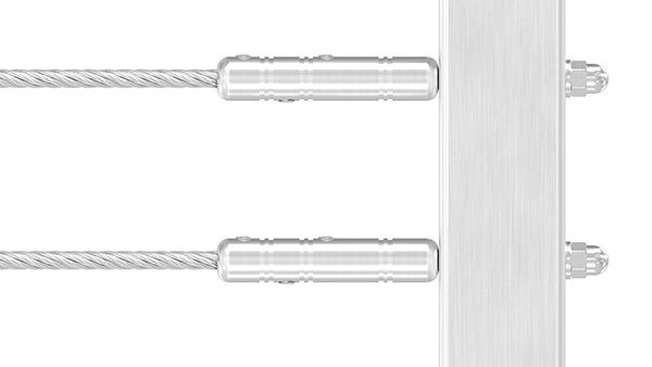 Gewindeterminal zur Selbstmontage - Fuer Seil- Ø 4 mm - mit Aussengewinde - V2A-11-2805.4