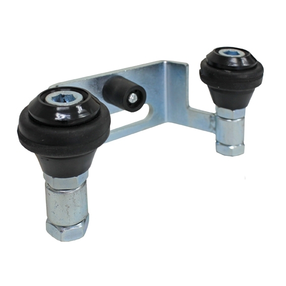 Obere Torfuehrung Stahl verzinkt fuer 80 mm Profil mit 2 Fuehrungsrollen-89-11H3780P-A.4