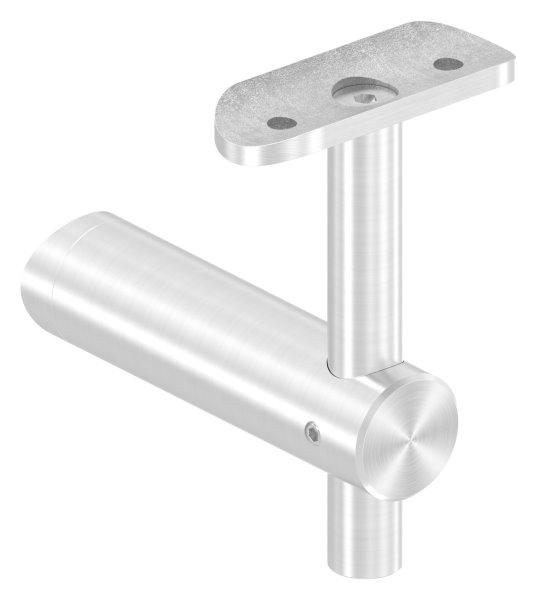 Support de main courante réglable en hauteur et plaque de maintien pour Ø 42,4 mm V2A