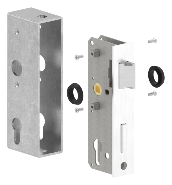Schlosskasten verzinkt 40x60x173 mm Edelstahl Stulp-30-3201.8
