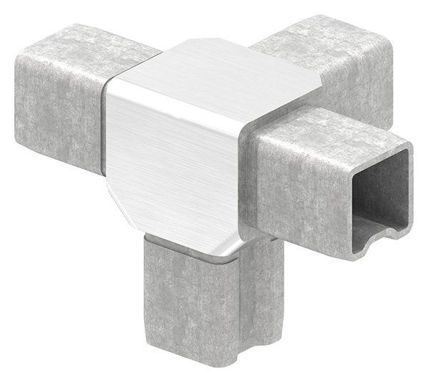 Connecteur pour tube 25x25x2mm, V4A