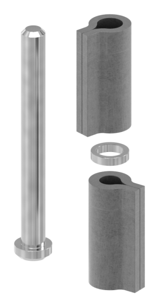 Sangle à souder | 2 pièces | Capacité de charge : 150kg | Acier S235JR, brut