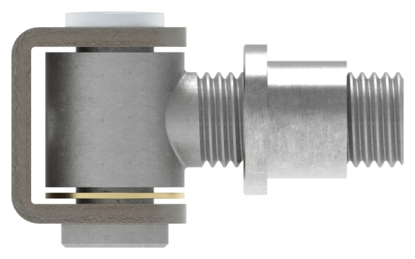 Charnière de portail M24 | réglable | soudable | acier (brut) S235JR