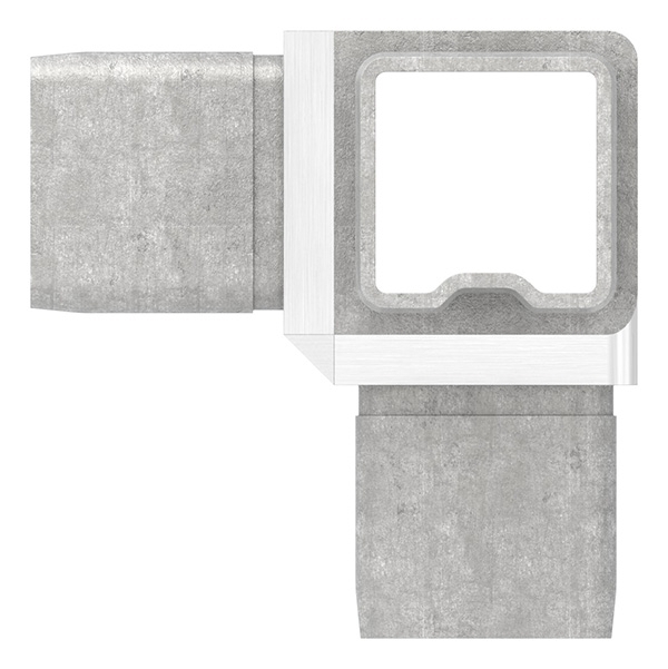 Connecteur pour tube 30x30x2mm, V4A