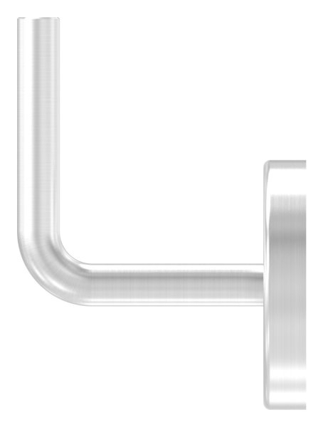 Handlaufhalter V2A Ronde 70x4 mm Buegel 12 mm Wandabstand 75 mm zum Anschweissen m- Rosette-11-2080.4