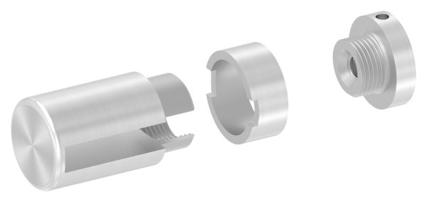 BRENK-fix® Grundhalter fuer Flachstaebe 40 x 8mm- ALU-88-11BR-F408M8.ALU