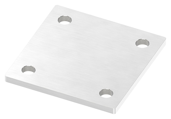 Ankerplatte- 100 x 100 x 6mm- mit Laengsschliff- V4A-88-1154210.V4A