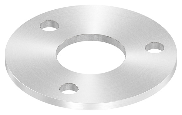 Ankerplatte Masse- 120x6 mm Rundschliff und Mittelbohrung V2A-11-2267R.4
