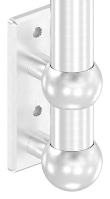 Support mural pour tube rond Ø 42,4 mm V2A