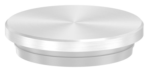 Bouchon plat V2A matériau plein pour Ø 33,7x2,6 mm - version mince conique
