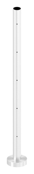 Gelaenderpfosten - fuer 5 Querstabhalter M6 - Laenge- 880 mm - V2A-14-0002.4