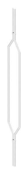Barre design ovale angulaire, V2A