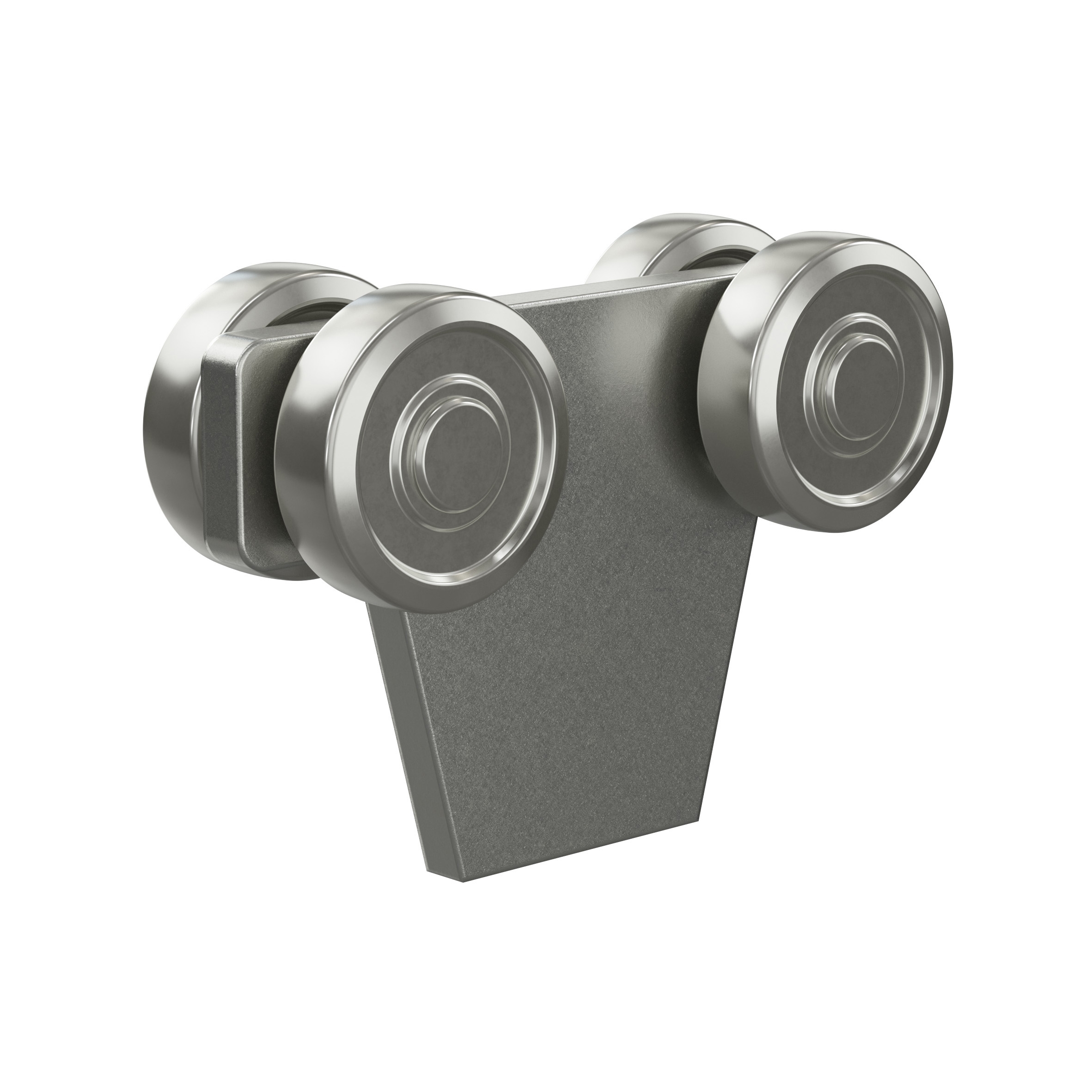 Doppelrolle zum Anschweissen MEA Gr- 4 verzinkt Ø 60 mm 10336853-60-0126.7