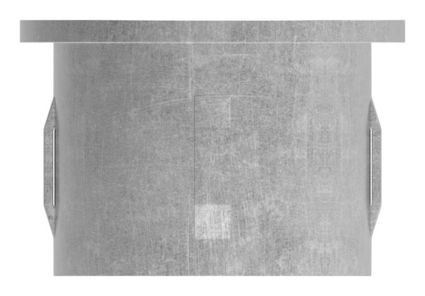 Bouchon en acier | avec M8 | plat | pour tube Ø 42.4 x 3.0-3.5 mm | acier (brut) S235JR