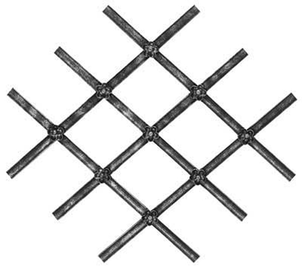 Élément central 16x4mm ; 540x500mm